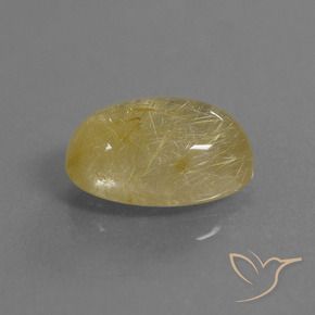 Quarzo rutilo Oro giallastro naturale da 5.47 ct, Ovale, Trasparente