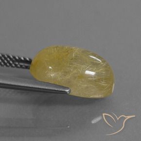 Quarzo rutilo Oro giallastro naturale da 5.47 ct, Ovale, Trasparente