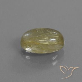 Quarzo rutilo Giallo Toscana naturale da 3.89 ct, Ovale, Trasparente