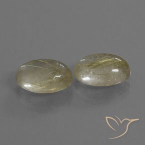 Gemme di Quarzo rutilo Giallo Toscana naturale da 10.24 ct, Ovale, Trasparente