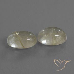 Gemme di Quarzo rutilo Giallo chiaro naturale da 11.00 ct, Ovale, Trasparente