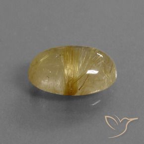 Quarzo rutilo Marrone Dorato Molto Chiaro naturale da 4.68 ct, Ovale, Trasparente