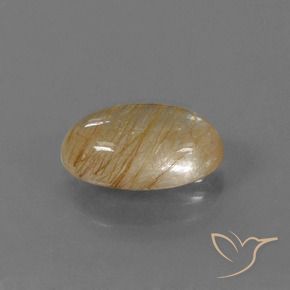 Quarzo rutilo Marrone Molto Chiaro naturale da 4.60 ct, Ovale, Trasparente