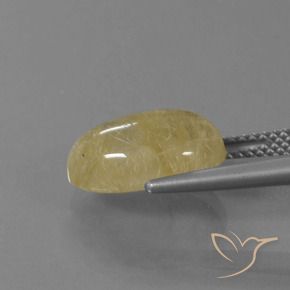 Quarzo rutilo Giallo Toscana naturale da 5.06 ct, Ovale, Trasparente