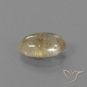 Quarzo rutilo Marrone Dorato Molto Chiaro naturale da 4.36 ct, Ovale, Trasparente