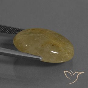 Quarzo rutilo Giallo medio naturale da 16.12 ct, Ovale, Traslucido