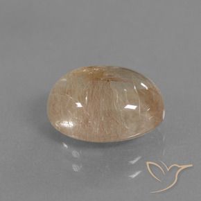 Quarzo rutilo Trasparente e Oro-Bronzo naturale da 3.95 ct, Ovale, Trasparente