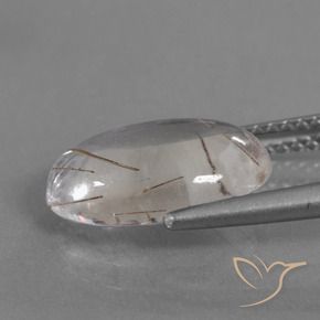 Quarzo rutilo Trasparente con rame naturale da 3.45 ct, Ovale, Trasparente