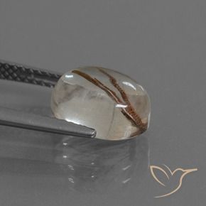 Quarzo rutilo Trasparente con rame naturale da 3.48 ct, Ovale, Trasparente