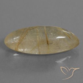 Quarzo rutilo Marrone Dorato Molto Chiaro naturale da 14.68 ct, Taglio marquise, Trasparente