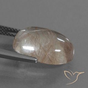 Quarzo rutilo Trasparente con rame naturale da 8.28 ct, Ovale, Trasparente