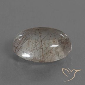 Quarzo rutilo Trasparente con rame naturale da 8.10 ct, Ovale, Trasparente