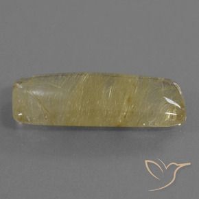 Quarzo rutilo Giallo chiaro naturale da 10.78 ct, Cuscino, Trasparente