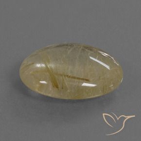 Quarzo rutilo Giallo chiaro naturale da 10.36 ct, Ovale, Trasparente