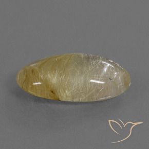 Quarzo rutilo Giallo caldo naturale da 8.65 ct, Ovale, Trasparente
