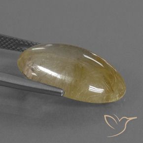 Quarzo rutilo Giallo caldo naturale da 8.65 ct, Ovale, Trasparente