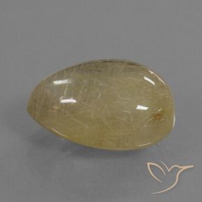 Quarzo rutilo Giallo Digione chiaro naturale da 14.00 ct, Taglio a fantasia, Trasparente