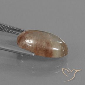 Quarzo rutilo Trasparente con rame naturale da 3.64 ct, Ovale, Trasparente