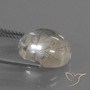 Quarzo rutilo Marrone chiaro naturale da 6.24 ct, Rotondo, Trasparente