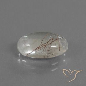 Quarzo rutilo Trasparente con rame naturale da 3.08 ct, Ovale, Trasparente
