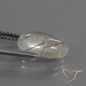 Quarzo rutilo Trasparente con rame naturale da 3.08 ct, Ovale, Trasparente