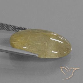 Quarzo rutilo Oro brillante naturale da 17.46 ct, Ovale, Trasparente