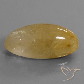Quarzo rutilo Oro medio naturale da 56.10 ct, Ovale, Traslucido