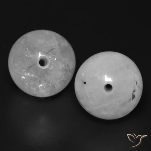 Gemme di Quarzo rutilo Bianco grigio naturale da 25.19 ct, Sfera, Traslucido
