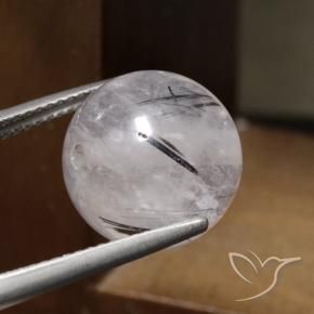 Quarzo rutilo Cancella con il nero naturale da 14.19 ct, Sfera, Traslucido
