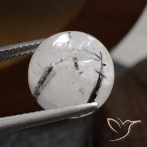 Quarzo rutilo Cancella con il nero naturale da 13.08 ct, Sfera, Traslucido