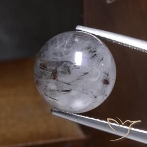 Quarzo rutilo Cancella con il nero naturale da 12.36 ct, Sfera, Traslucido