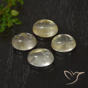 Gemme di Quarzo rutilo Giallo Toscana naturale da 5.54 ct, Ovale, Trasparente