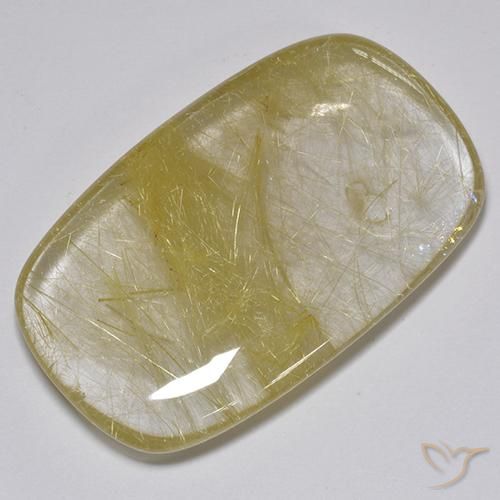Quarzo rutilo Giallo terroso naturale da 74.88 ct, Cuscino, Traslucido