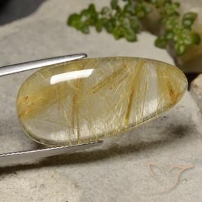 Quarzo rutilo Giallo Toscana naturale da 22.57 ct, Forma a pera, Traslucido