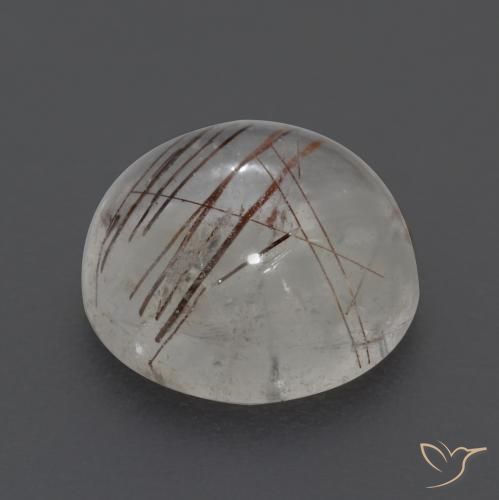 Quarzo rutilo Trasparente con rame naturale da 4.31 ct, Rotondo, Trasparente