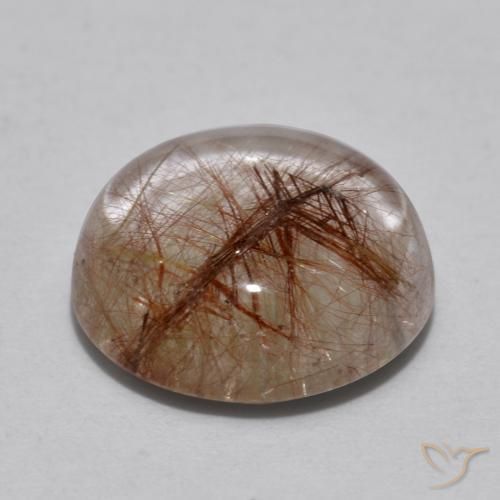 Quarzo rutilo Trasparente con rame naturale da 4.63 ct, Rotondo, Trasparente