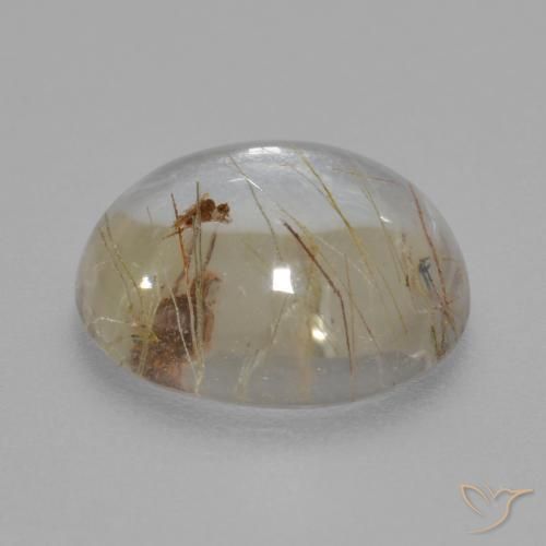 Quarzo rutilo Trasparente con rame naturale da 5.60 ct, Rotondo, Trasparente