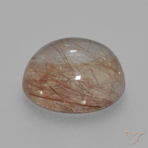 Quarzo rutilo Trasparente con rame naturale da 4.02 ct, Rotondo, Trasparente