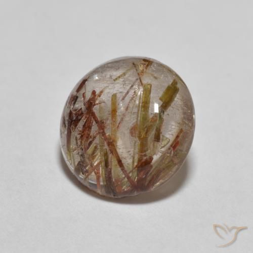 Quarzo rutilo Marrone Molto Chiaro naturale da 2.02 ct, Rotondo, Trasparente