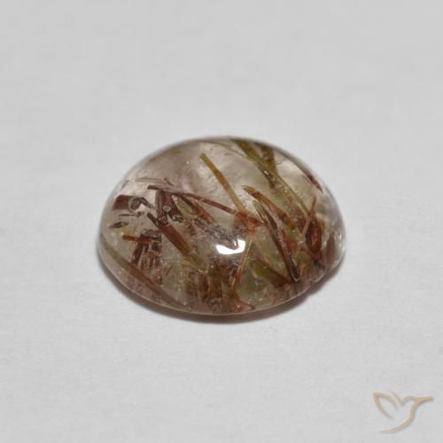 Quarzo rutilo Marrone Molto Chiaro naturale da 2.02 ct, Rotondo, Trasparente