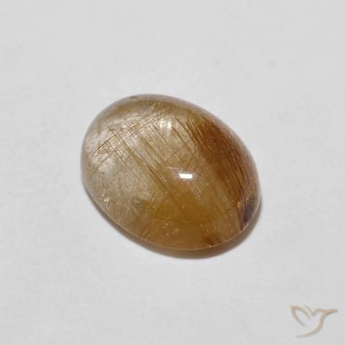 1.91ct Naturale Marrone fulvo molto chiaro Quarzo rutilo, Ovale, Trasparente