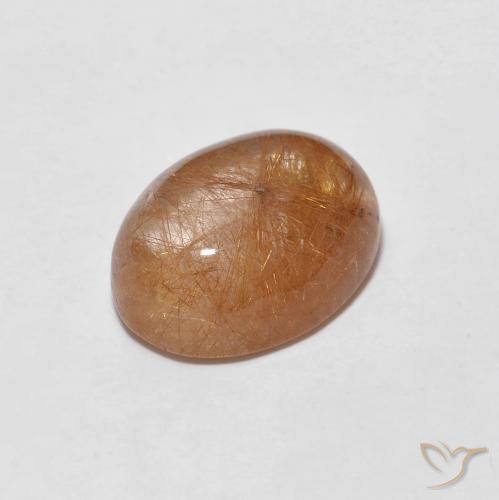 Quarzo rutilo Marrone Molto Chiaro naturale da 2.06 ct, Ovale, Trasparente