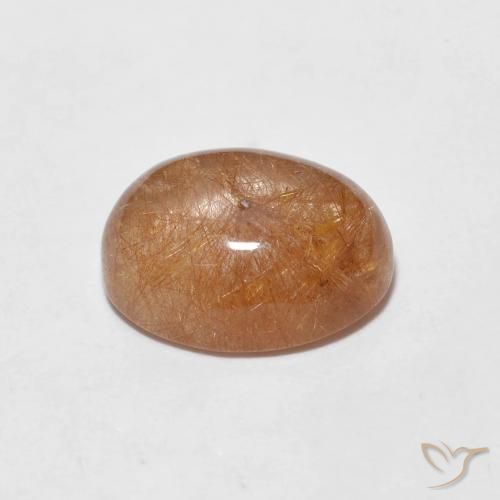Quarzo rutilo Marrone Molto Chiaro naturale da 2.06 ct, Ovale, Trasparente
