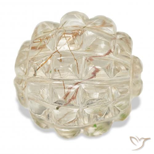 Quarzo rutilo Oro chiaro naturale da 26.30 ct, Taglio a fantasia, Trasparente