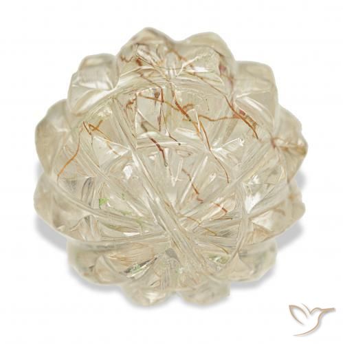 Quarzo rutilo Oro chiaro naturale da 26.30 ct, Taglio a fantasia, Trasparente