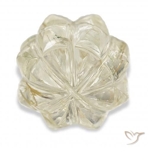 Quarzo rutilo Oro chiaro naturale da 15.22 ct, Taglio a fantasia, Trasparente