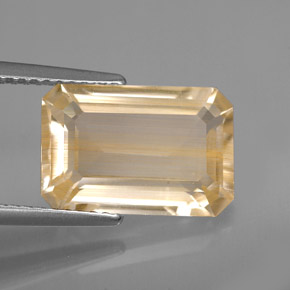 Topazio rutilo Dorato naturale da 6.19 ct, Trasparente, Trasparente/Traslucido