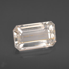 Topazio rutilato naturale giallo da 4,64 ct, trasparente, trasparente/traslucido