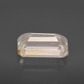 Topazio rutilato naturale giallo da 4,64 ct, trasparente, trasparente/traslucido