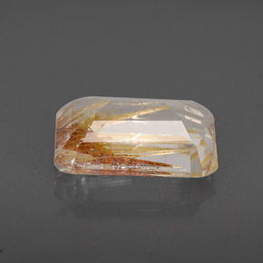 Topazio rutilato naturale giallo da 3,86 ct, trasparente, trasparente/traslucido